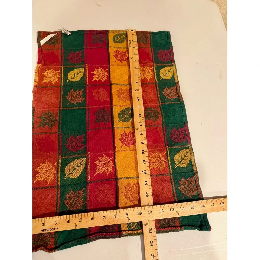 DII Thankful Autumn Leaves Kitchen Dish Towel Fall Thanksgiving Decor‎ Cotton